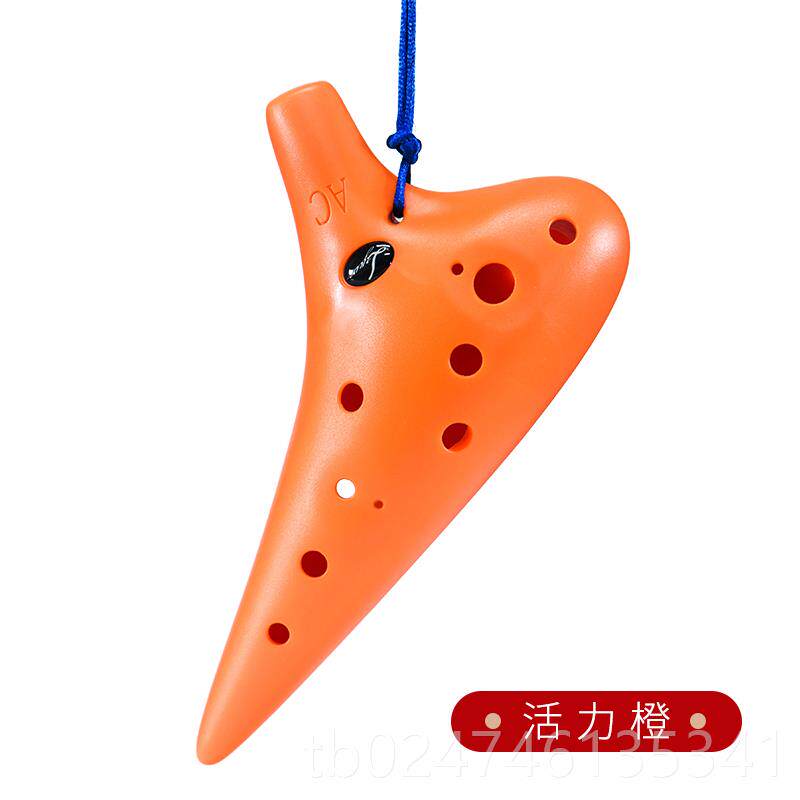 新款西子韵笛塑料塑12孔脂中音C/AC调初学陶龙耐摔学校学生吹奏乐