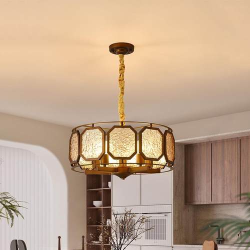 法式复古餐厅吊灯宋代美学中国风主卧灯新中式中古风书房复古吊灯