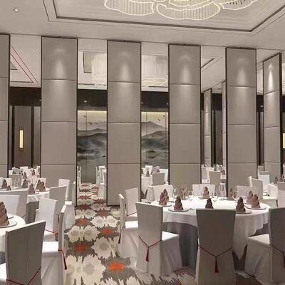 酒店屏活动隔断WBE墙移动办公室隔音会包厢吊轨折推拉高叠风宴厅