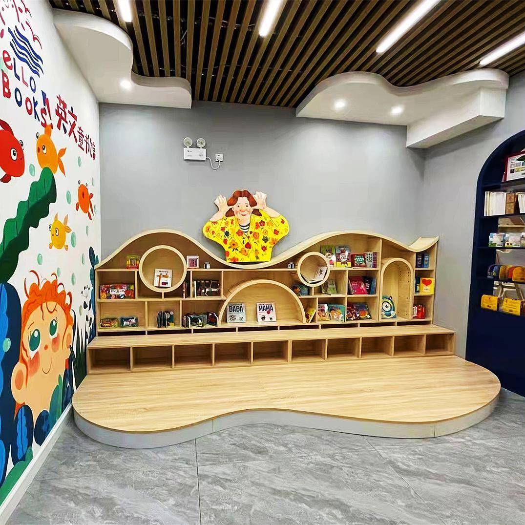 可多约拱门圆弧书柜幼儿园本绘室阅design-0读书架设计儿简童奇展