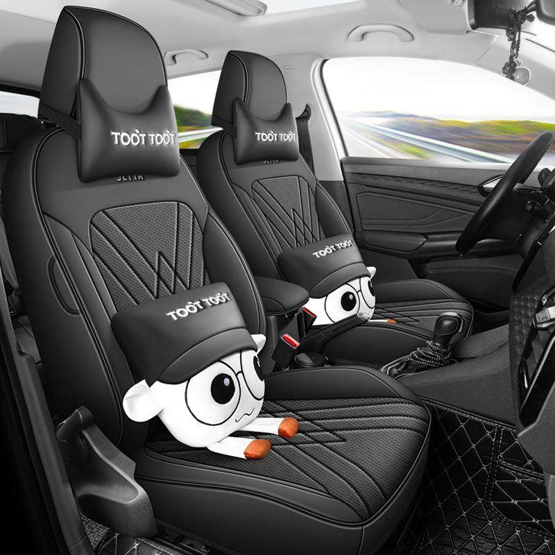 19-23款捷达VS5专用汽车座套全包围坐垫vs7打孔皮革透气座椅套垫