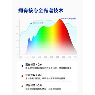 小时光高亮护眼吸顶灯led智能全光谱灯具现代简约学习房间卧室灯