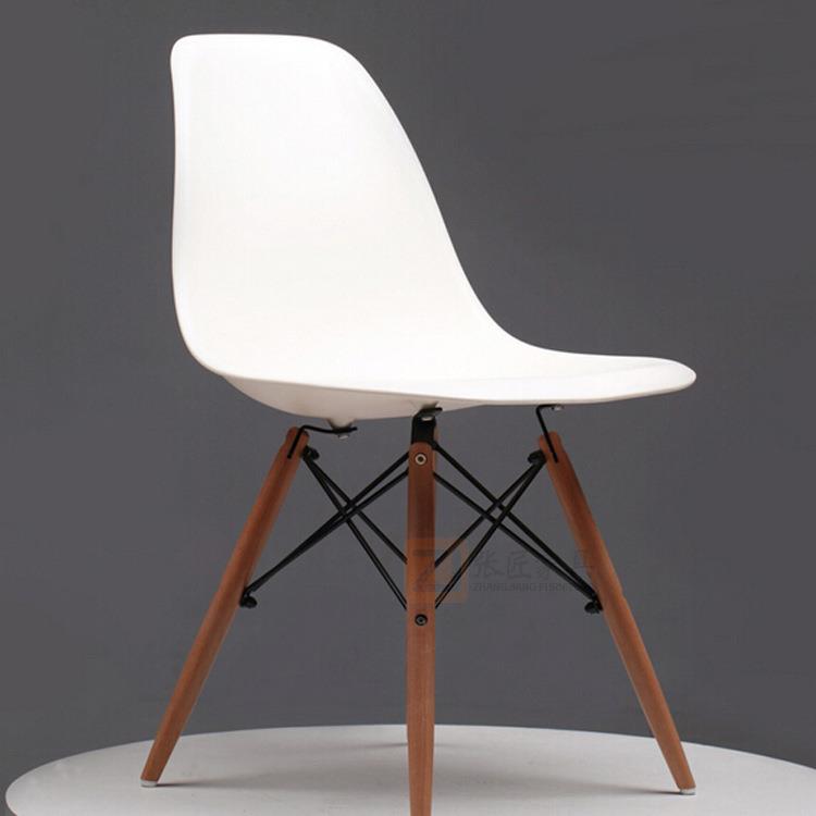 张匠办公家具职员椅子白色塑料休闲椅公司接待椅子商务会议椅