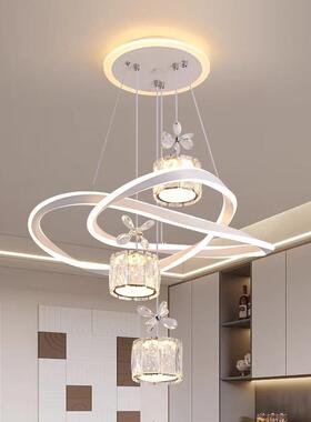 餐厅吊灯新款LED卧室吊灯简约现代饭厅餐桌台网吧红商用店铺