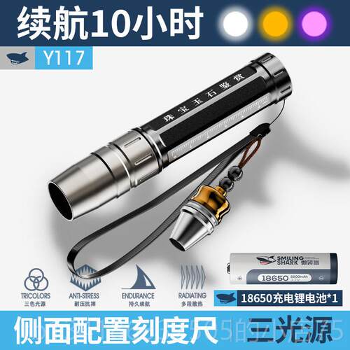正品看玉石手电筒翡玉365紫光灯鉴定三色玉照鉴别翠验珠宝专用强