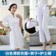 套修身 正品 女粉色白工大褂短袖 容夏装 学生美作服 八只眼护士服短袖
