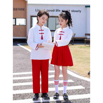 正品庆儿童国歌合唱舞演出服台表演服装中小学生诗朗诵运动会学生