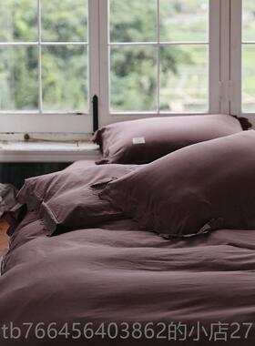 新款简约白色百搭全棉轻床上件套单双人床纯单被套四奢棉1.51.8m