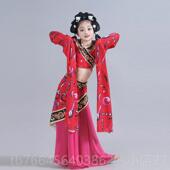 新款 儿童楚优鼓水袖 汉唐舞蹈服佣梦表舞演踏楚声声演出鼓服