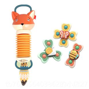 新款小狐乐手风琴儿童早教益仿真乐狸器 婴幼儿锻智炼小手安音抚