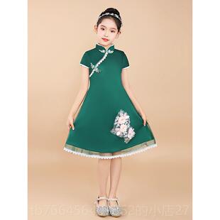 新款创经原典式儿童合中唱中小学诗歌朗诵比生赛表演服舞蹈裙