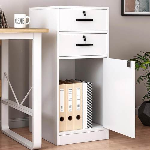 办公料文件柜桌下物BG0031柜落地组储合式资柜分层档案柜带锁抽屉