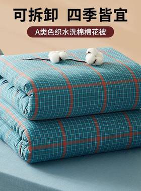 款可新拆卸水洗45612棉棉花被A系冬学生单人宿列舍被被子双人加厚