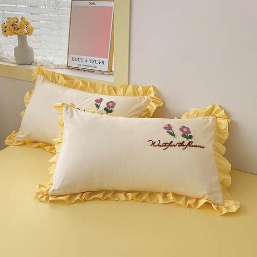 纯色简约件风立体毛巾绣贴布绣100全棉棉四套被男套孩AL101120儿