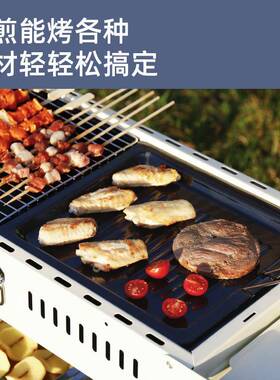 户携外烧锈烤家用大号不钢烧烤炉露QH-63486架营烧烤炉子可折叠便