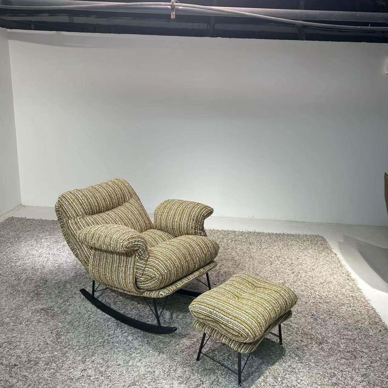 2025新可懒人沙款发靠背可调节摇摇椅客厅台单人布套拆洗摇YSP阳