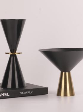 合漏斗摆LON件组合简约现代饰轻奢家居品创板意客厅样间金售楼部