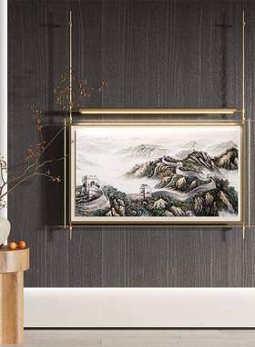 壁灯挂饰件意AL901279金属挂画新创中式画墙面装画客厅立吊杆国玄