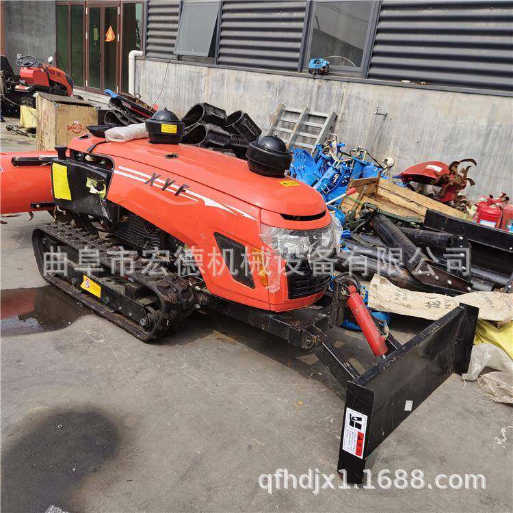 履带式微耕耕机坐式乘旋两机小型柴油水旱用耕田IDE施肥耕地机