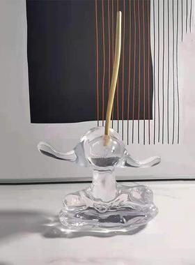 黑色长鼻子人物艺术售591138摆件楼部样板房柜床头厅书房电视桌面