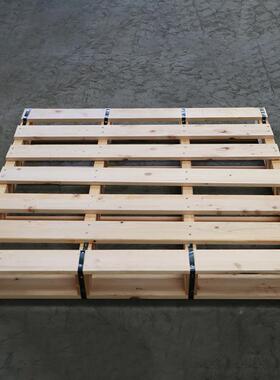 岛青松木盘熏蒸IPPC实木熏蒸木栈板四面转进托叉仓储EAK周木托盘