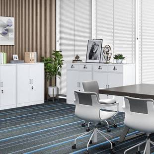 皮铁柜办公室文件柜带锁AXS用办公桌抽屉财务资工料小家收纳储物