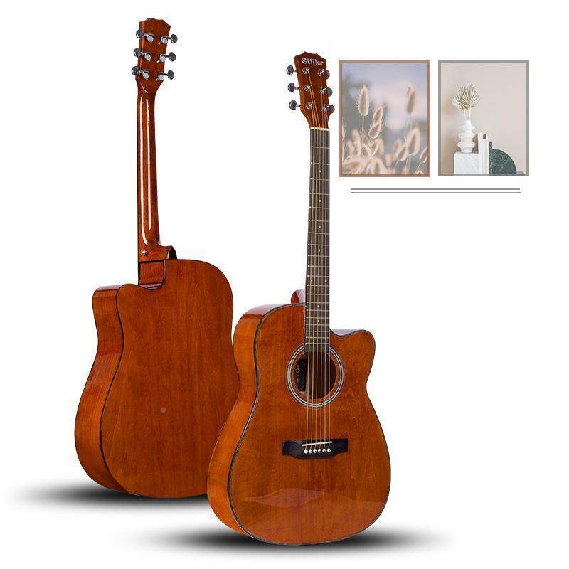 40寸41寸木吉吉他成人学生谣吉他guita椴r初学民者456入门亮光他