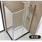 浴房配件五金配件全套浴室玻璃门型整套玻3璃隔L断81404淋不锈钢