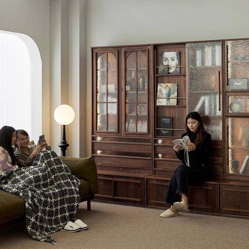 北美黑胡木整LFO墙卡厅座书柜一体樱门桃木书架自由组合客玻璃桃,鲜花速递/花卉仿真/绿植园艺,其它园艺用品,淘宝优惠券,粉丝福利购,淘宝优惠卷