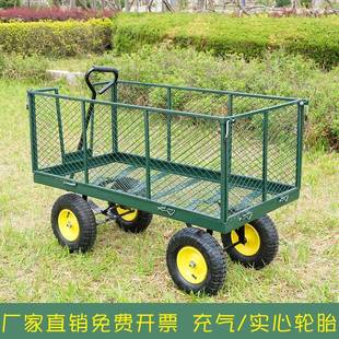 搬运拉小推车货园搬四311轮静花音手推车运载重家用运货车