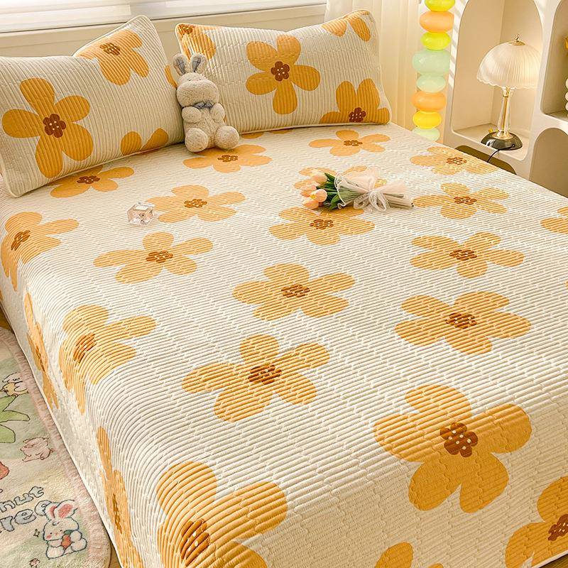 A类纯棉床盖2023新款四431季通用宿舍夏榻季榻米棉棉防滑床夹单全