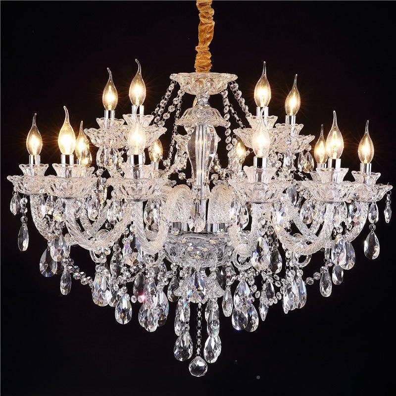 欧式水晶吊灯新款客厅餐蜡华烛灯间轻奢后现代房卧室灯奢别墅TS-9