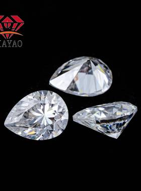 莫桑石莫桑水滴裸水滴形克拉色DVV石S净度梧州产地2现货