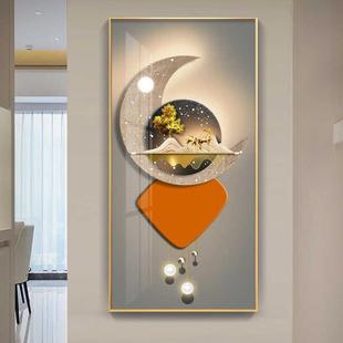 大尺寸电箱装饰表画代轻奢入户玄关挂画开现889关闸遮挡箱电过道