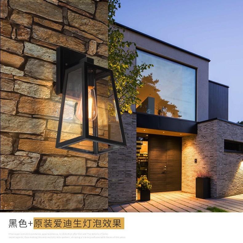 美式LED室外防水复古壁灯