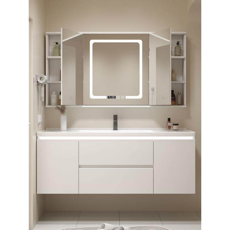 Kxh新款奶风浴室柜陶瓷一体6油5/7CM1268盆5/95公分105/115厘米5