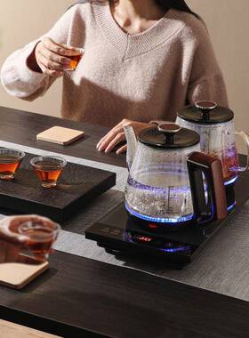 电陶炉全自机动家玻璃煮茶壶轻奢煮茶器用套烧装水壶茶87647炉一