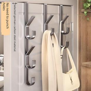 卧室门储物架 强挂衣架 挂衣 免打孔衣架 采购产品不锈钢门钩