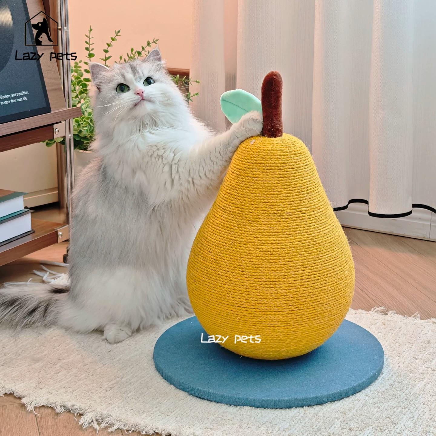 日本甄选大鸭梨猫抓板耐抓不掉屑剑麻立式猫抓柱猫咪磨爪猫玩具