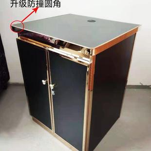 KTV功放机柜不锈钢点歌台柜子包厢音响调音台设备柜家用