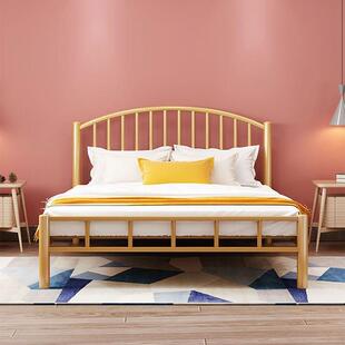 环保加厚304不锈钢床1.5m1米8双人床1.2m单人现代简约铁艺钢架床