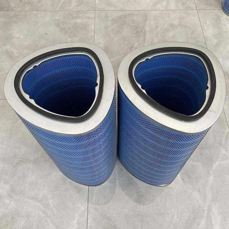 除尘滤芯阻燃空气滤筒三角形木浆纤维过滤器滤清器