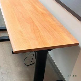 榉木桌板台面亚克力餐桌书桌吧台一字隔板置物架层板实木桌面定