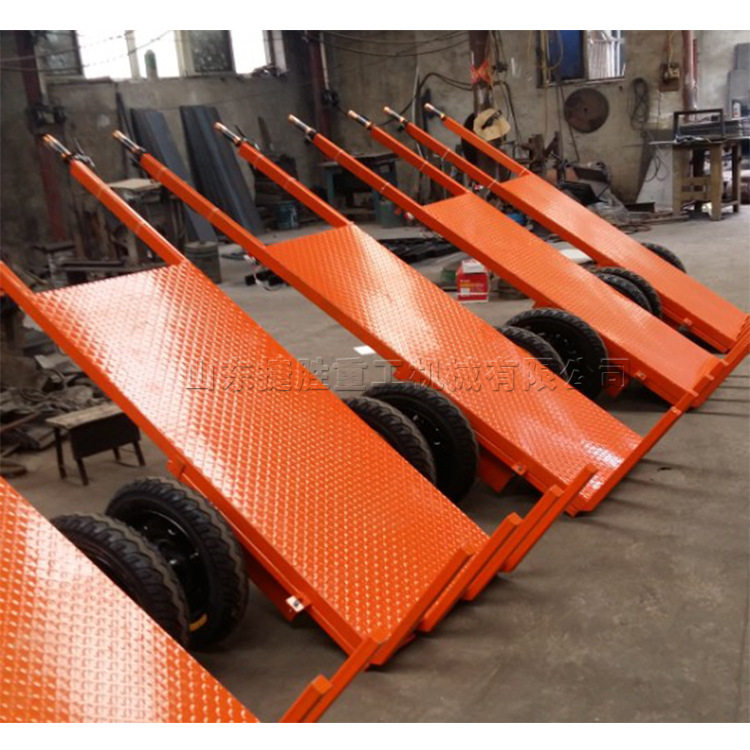 工地电动平板车一次可拉600KG