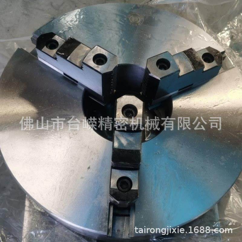 瓦房店K11500C/D自定心三爪卡盘含法兰普通车床卡盘联动正反两用