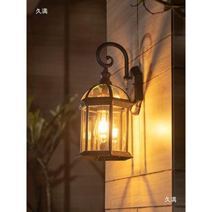 别墅户外壁灯新中式大门柱子庭院外墙室外阳台屋檐复古壁挂灯