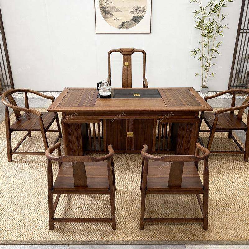 新中式花梨木茶桌椅组合茶台办公室客厅实木茶桌椅茶台储物多功能,基础建材,脚轮/万向轮,淘宝优惠券,粉丝福利购,淘宝优惠卷