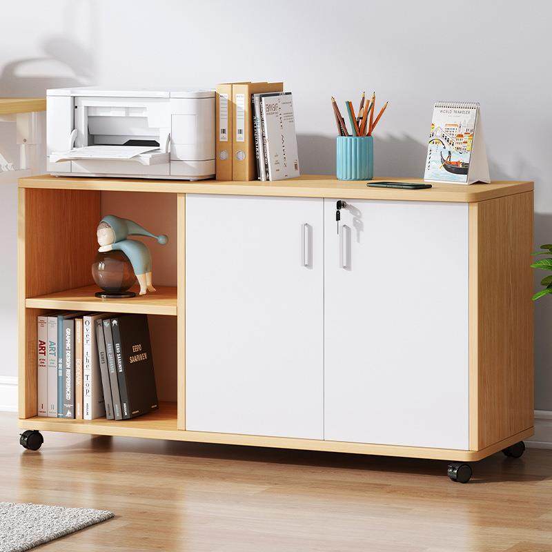 边柜文件柜办公室移动抽屉小型储物柜带锁柜子简约桌下收纳矮柜子