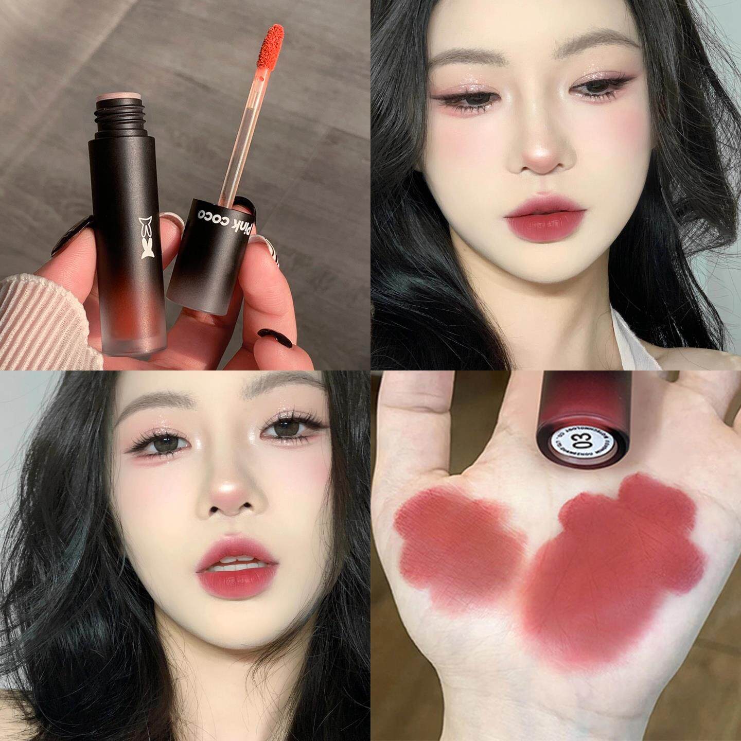 甜蜜暴击~超显白唇釉高级雾面哑光不掉色不沾杯百搭口红小众爆款