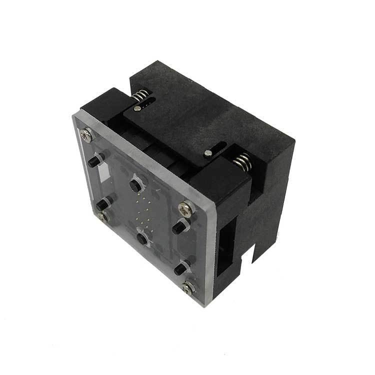 H100MILUI测N试座DFN8-1.2探7C下压针座6*8mmQF8老化座